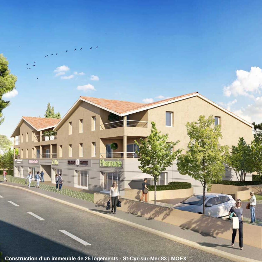 Construction d’un immeuble de 25 logements - St Cyr sur Mer MOEX
